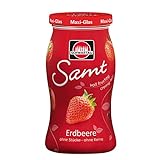 Schwartau Samt Maxi Erdbeere, Fruchtaufstrich, ohne Stücke - ohne Kerne, 465g Glas