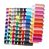 Nähgarn-Set, 100 Farben, buntes Polyester-Faden-Set, Zubehör für Hand und Maschine