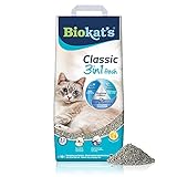 Biokat's Classic fresh 3in1 Katzenstreu mit Cotton Blossom-Duft - Klumpstreu aus Bentonit mit 3...
