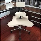 Ergonomischer Bürostuhl mit Kreuzbeinen, 360° drehbar und Lendenwirbelstütze für Meditation,...