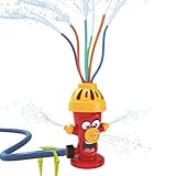 alldoro 60215 Wassersprinkler Hydrant - für Kinder ab 3 Jahren - mit wasserspritzenden Schläuchen...