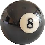 Teekerwang Billiard #8 Ball Standard Regulation Size 2-1/4, Regulation Size Billiard #8 Pool Ball...
