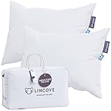 Lincove Schlafkissen, 100 % kanadische Daunen, natürliche weiße Daunen, 650-Grad-Füllung,...
