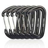 Galerie SV 6 Stück Karabinerhaken Karabiner Klettern Schwerlast Alu Karabinerhaken Groß 12KN...