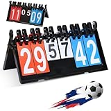 KDAMGOQE Score Keeper Tragbarer Anzeigetafel Reversible wasserdichte Score Keeper von 0-99 Scoring...