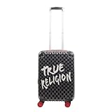 True Religion Handgepäck, Hartschalenrollkoffer mit Spinnrollen, Schwarz, Schwarz, Handgepäck,...