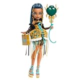 Monster High Scary Sweet Birthday-Puppe, Cleo De Nile im goldenen Partykleid mit themenbezogenem...