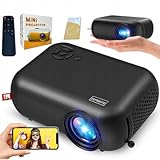 ZENWIRE A10 Mini Projektor Beamer Tragbarer Heimkino LED-Projektor Kleiner Beamer Full HD WiFi LED...