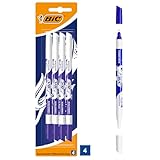 BIC Tintenkiller, 4 Stück, Tintenlöscher schmierfest, Ideal für das Büro, das Home Office oder...