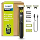 PHILIPS OneBlade 360 Face & Body - elektrischer Rasierer, Trimmer & Bodygroomer, 3x 360 Klingen, 3x...