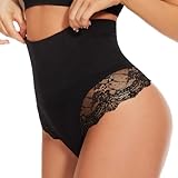 SURE YOU LIKE Bauchweg Unterhose Damen Tanga Shapewear Miederhose Mittler Taille Bauch Weg...