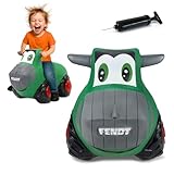 JAMARA 460598 Fendt Hüpftraktor HoppyDoo - Spielzeug für Kinder, Hüpfspielzeug Baby...