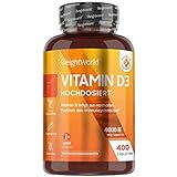 Vitamin D3 Tabletten 4000 IE - 400 Tabletten - 1 Tablette alle 4 Tage - Vegetarisch & Geprüfte...