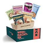 Brotrausch Premium Weihnachten Geschenkbox L - Geschenkset mit 3 Brotbackmischungen + Brotzugabe...