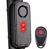 Koolertron Fahrradalarm 113 dB,Fahrradalarmanlagen mit WarnlichtI und Fernbedienung,IP66...