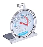 KitchenCraft Gefrier-/Kühlschrankthermometer mit Mindest- und Höchsttemperaturanleitung,...