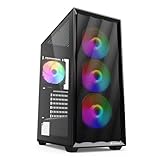 Sharkoon VK4 Rainbow Schwarz, ATX PC-Gehäuse