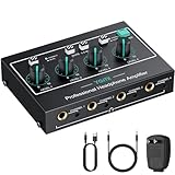 YGiTK 4 Kanal Ultra Metall-Stereo-Kopfhörerverstärker, Professionell Headphone Amplifier...