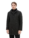 TOM TAILOR Herren 1037349 2-in-1 Wollmantel mit integrierter Innenjacke, 32521-snow wool Structure,...