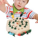 Gkumgwo Karottenernte-Spielzeug, Karotten-Memory-Spiel,Lustiges -Memory-Spiel aus Holz - Verbessern...