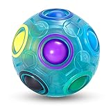 Vdealen Regenbogenball Magischer Puzzleball Zappelball Spiel Spaß Stressabbau...