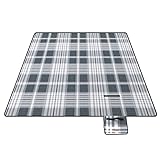 SONGMICS Picknickdecke, 200 x 200 cm, große Matte, für Camping, Park, Garten, Outdoor, Strand,...