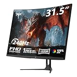 KTC Gaming Monitor 32 Zoll Curved | FHD 240Hz | 1ms MPRT | VA Panel 1500R | HDR10 | 5000:1 Kontrast...