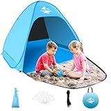 MAXDONE Strandmuschel Pop Up Strandzelt für 2-3 Personen Automatisches Strand Camping Zelt UV50+...