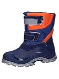 Spirale Jungen Simon Schneestiefel, Mehrfarbig Orange Blau 489, 28 EU