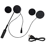 BOROCO BT8 Motorradhelm-Headset Bluetooth, V5.0 Helmkopfhörer, Outdoor Headset Drahtloser...