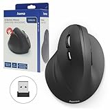 Hama kabellose Maus für Linkshänder ergonomisch EMW-500L (Wireless Funkmaus vertikal, links,...