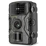 HSSNS Wildkamera, 60MP 4K Video Jagdkamera, 0,1 Sekunden ausgelöste IP66 wasserdichte Wildkamera...