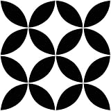 FloorPops FP3301 Starlight Peel & Stick Bodenfliese, Schwarz, 12' L x 12' W x 0.06' T