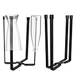 VFANDV Abtropfgestell Flaschen, Flaschenhalter für Abtropfen, Flaschenständer aus Metall, Stabil...