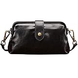 Retro handgefertigte Arzt-Tasche, Umhängetasche Damen, Vintage-Stil, Leder, Umhängetasche