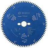 Bosch Professional 1x Kreissägeblatt Expert for Wood (für Holz, Ø 254x2.6/1.8x30 mm, 80 Zähne,...