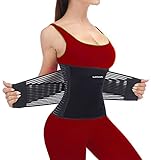 Waist Trainer Damen Herren, Bauchweggürtel Abnehmen, Taille Trimmer Gürtel, Sport Taillenformer...