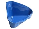 Ecktoilette Nora für Nager von KARLIE, B 35 x T 24 x H 19 cm, Blau, für Haustierbesitzer (Nager)