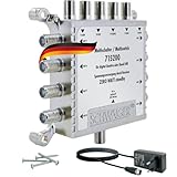 SCHWAIGER 5200 Multischalter 5/8 SAT-Verteiler 8-Teilnehmer SAT-Splitter digital Multiswitch...