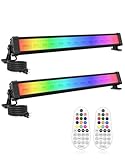 CLV 42W RGB LED Wallwasher 10 Farben RGB Strahler 30 Dynamische Modi Partylicht LED Bar Lichteffekte...