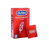 Durex Gefühlsecht Classic Kondome - Hauchzart & dünn - 1 x 18 Stück