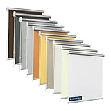 TEXMAXX® Verdunklungsrollo ohne Bohren - 80 x 100cm (Stoffbreite 76 cm) - in Grau/Thermo Rollos...