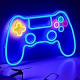 NELUX Neon LED Gaming Room Deko Schild Controller, Neon Gamer Sign Wand Zimmer Lampe, Gaming...