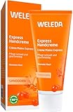 WELEDA Bio Express Handcreme Sanddorn - Naturkosmetik Handpflege Creme für trockene Hände....