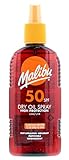 Malibu Hoher Schutz, wasserbeständig, nicht fettend, Sonnenspray, LSF 50, 200 ml