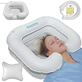 Goping Großes Aufblasbares Haarwaschbecken mit Nackenpassform Bewegliches Kopfkissen Shampoo-Becken...