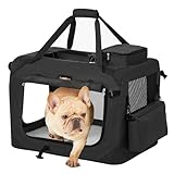 Feandrea Hundebox faltbar, Transportbox Hund, M, Hundetasche, Oxford-Gewebe, Netzstoff, atmungsaktiv...