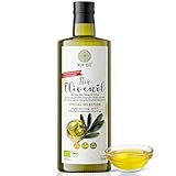 NUR BIO® Bio Olivenöl 750 ml, mild fruchtiges Olivenöl von der Insel Lesbos, nativ, Omega-3,...