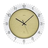 AMS Wanduhr 5593 - Funk-Wanduhr, Küchenuhr, geräuscharme Uhr, 38cm, Wohnzimmeruhr, arabische...