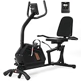 ISE Liegeheimtrainer, Liegeergometer Magnetisch, Hometrainer Fahrrad mit...